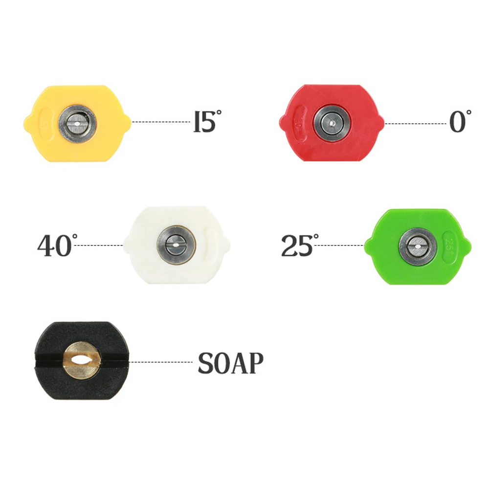 

1pc 1/4" Quick Connector Car Wash Nozzles Metal Jet Lance Foam Nozzle High Pressure Washer Spray Nozzle