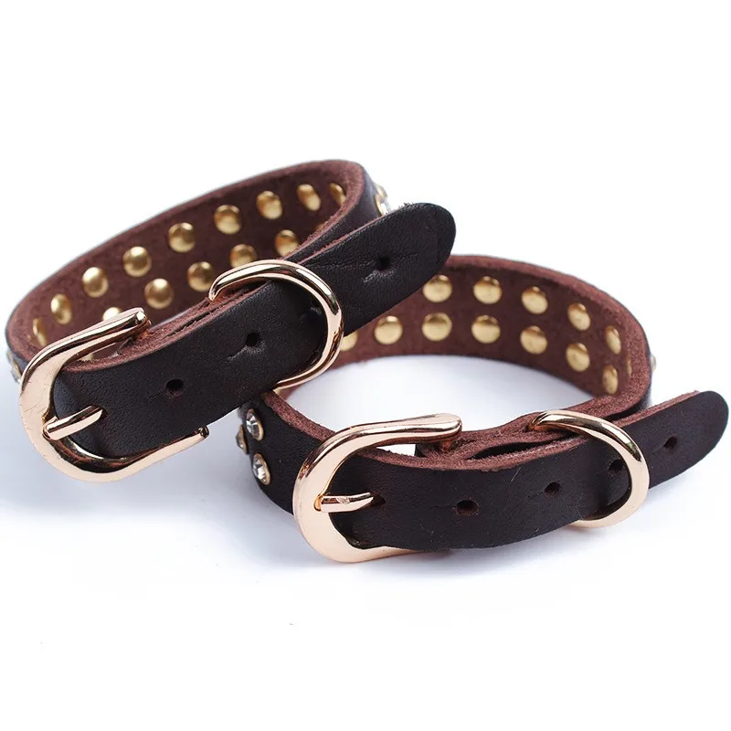 www.bagssaleusa.com : Buy Durable Diamonds Cow Leather Dog Collars Fashion Leather Pet Collar For Dog ...