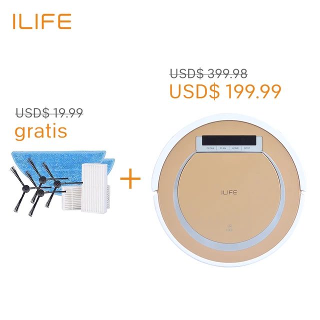 Ilife x5 робот пылесос автоматическая радикальные интеллектуальный микрофибры для очистки пыли пылесос с помощью функции virtual wall