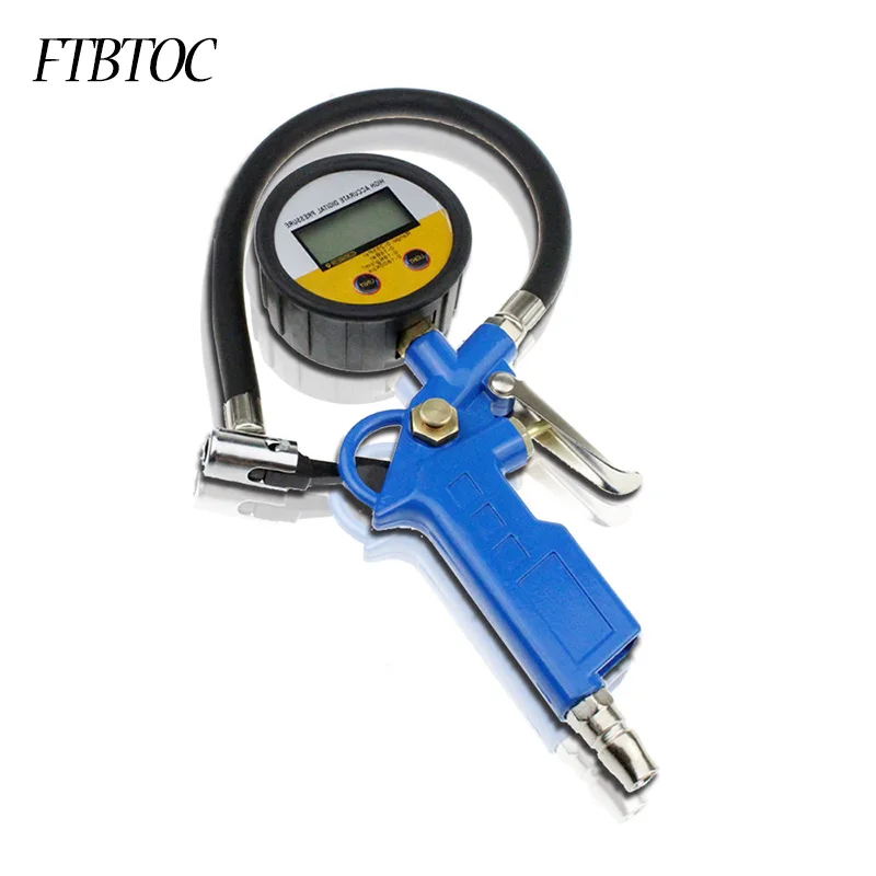 

Car Digital Tire Inflator Auto Inflating Gun Air Tyre Pressure Manometer LCD Gauge Tester Pistol