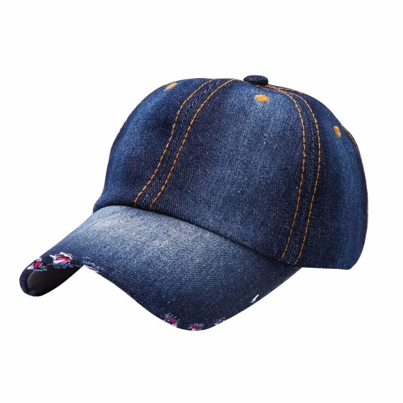 Винтажные кепки для бега для мужчин и женщин спортивный головной убор джинсовая бейсболка солнцезащитные унисекс простые шапки