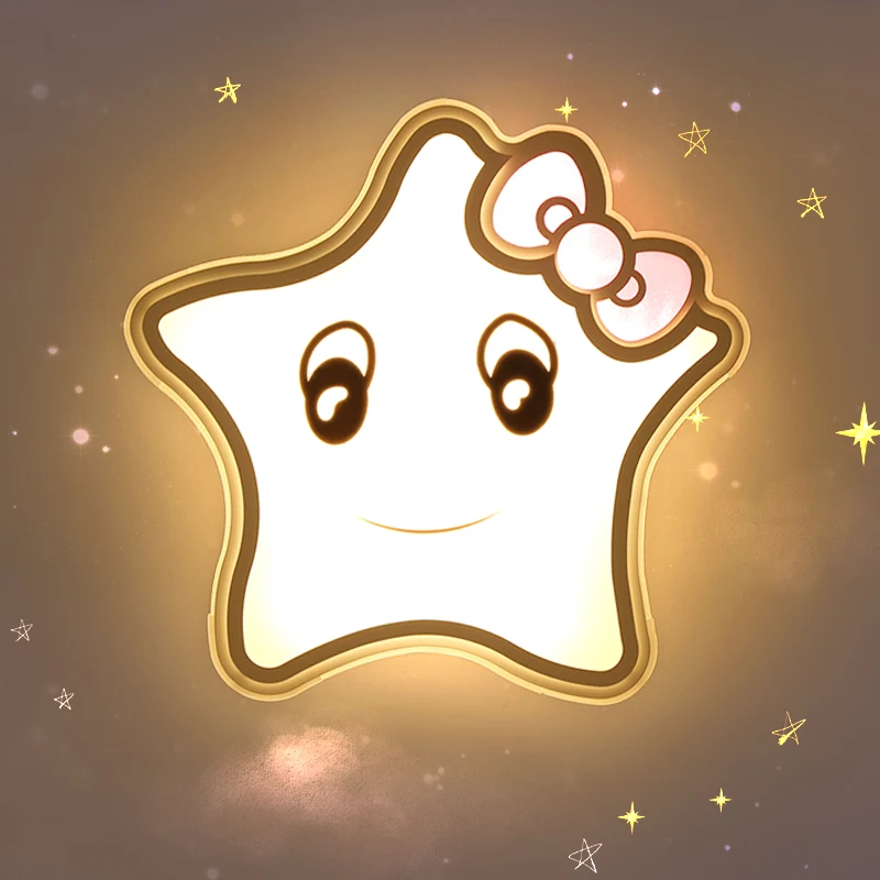 

Cartoon starfish children's room Led ceiling lights plafond lamp for home living room lights ceiling light fixture Bedroom