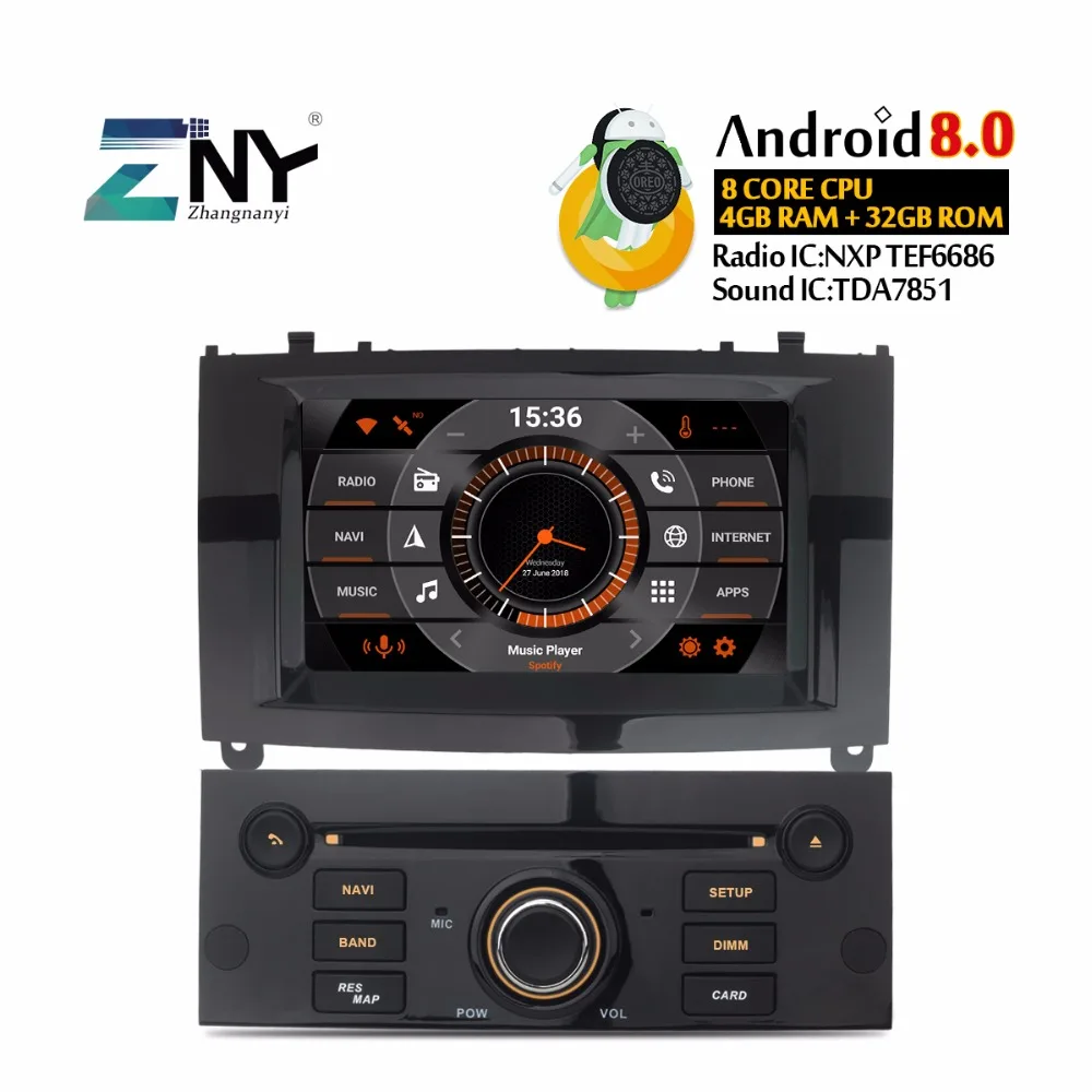 

Android 8.0 Car DVD Stereo 7" IPS Autoradio For PEUGEOT 407 2004-2010 In Dash Multimedia RDS GPS Navigation 4+32 GB Gift Camera
