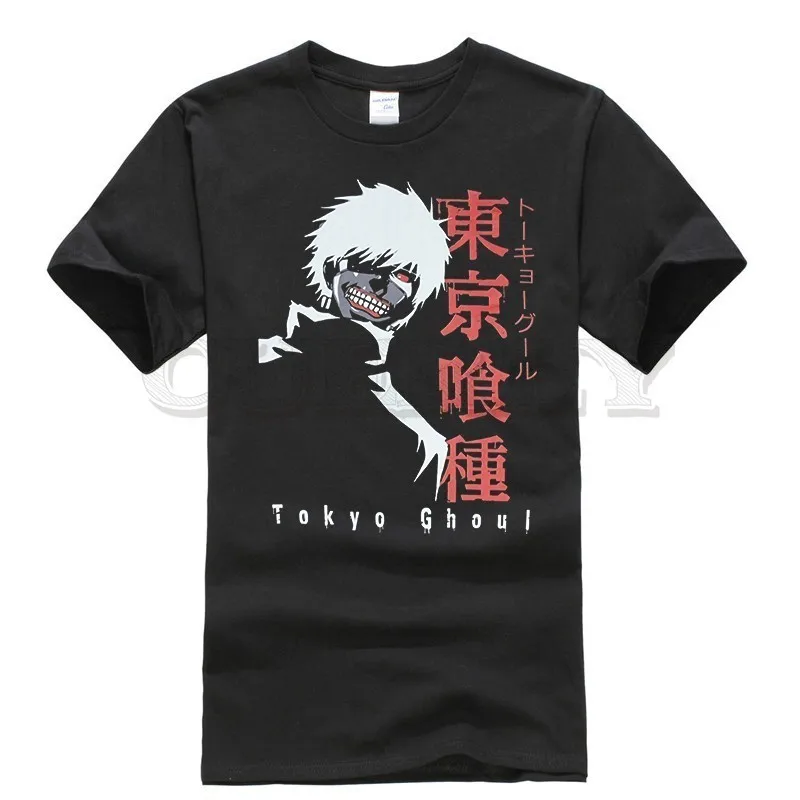 

2019 anime Cotton Tokyo Ghoul Kaneki Ken hip hop oggai Ken Ken / Sasaki graphic shirt men tshirts fashions Men's Clothing