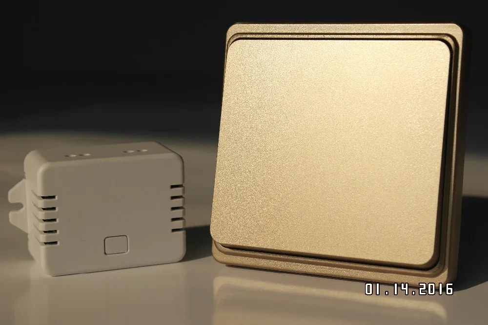 

No battery require wireless remote wall switch. No need cabling switch. 433MHz, Easy set up. cheap home cordless switch .70m