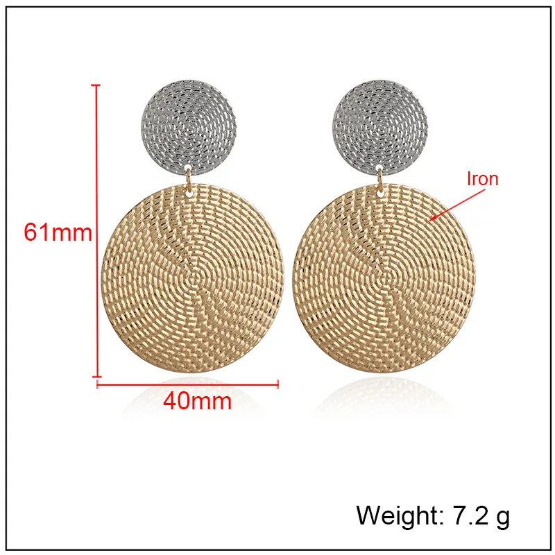 Эффектные серьги модные Brincos металлические серьги для женщин ювелирные изделия простые Винтажные висячие сережки oorbellen d'oreille