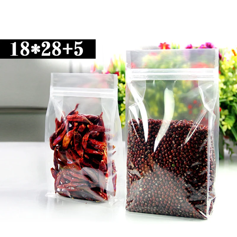 

Free Shipping 50pcs/lot 18cm*28cm+5cm*200mic High Quality Organ Standing Zip Lock Bags Coffee Bags Clear Bags Retail Packaging