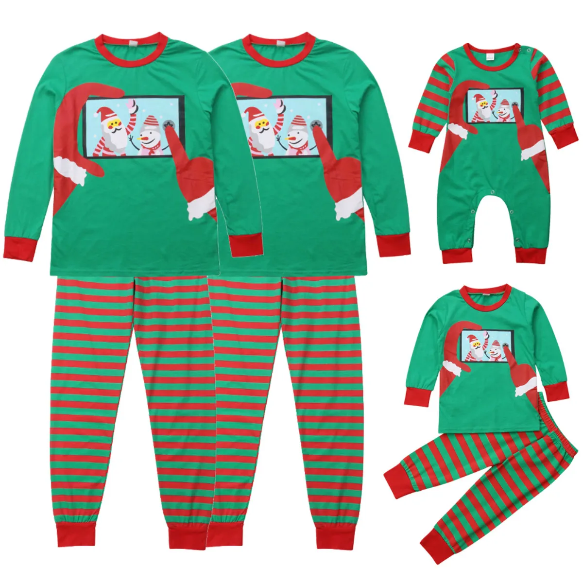 

Family Christmas Pajamas Set Father Mother Daughter Son Clothes Shirts Pant 2Pcs Nightwear Family Matching Outfits Sleepwear