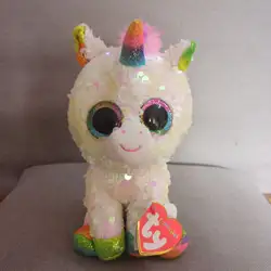 Ty Beanie Boos 6 и 15 см блесток лиса блесток динозавр плюшевые регулярные мягкие чучело коллекция кукла игрушка