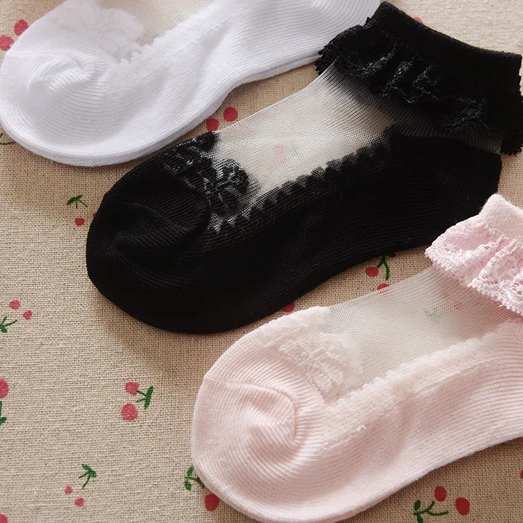 Детские носки для девочек, размер на возраст От 2 до 3 лет, От 3 до 5 лет, От 5 до 8 лет, Короткие кружевные носки принцессы с оборками, мягкие хлопковые невидимые носки-башмачки, весна-лето