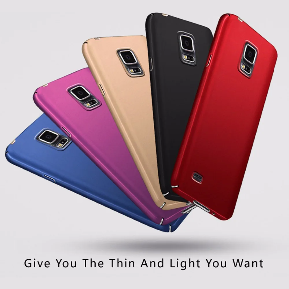 

Pure Color Frosted Case For Samsung Galaxy S5 I9600 SM-G900 5.1" Phone Fundas Hard Plastic Back Cover Case For Samsung Galaxy S5