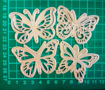 

4 Pcs Butterfly Pattern 10x7.5cm Metal Cutting Dies Stencils for Decorative Embossing DIY Paper Cards Photo Album Scrapbooking