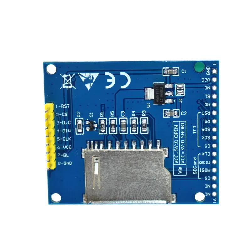 Умная электроника дюймов 160*128 серийный SPI TFT ЖК дисплей модуль Дисплей + PCB адаптер мощность IC SD Разъем для Arduino 1,8 ''128x160