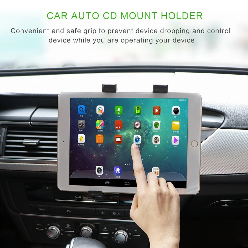 Универсальный автомобильный держатель 7 8 9 10 11 дюймов для планшета, ПК, автомобильный Автомобильный держатель для CD планшета, держатель для ПК, подставка для Ipad 2, 3, 4 5 Air для Galaxy Tab