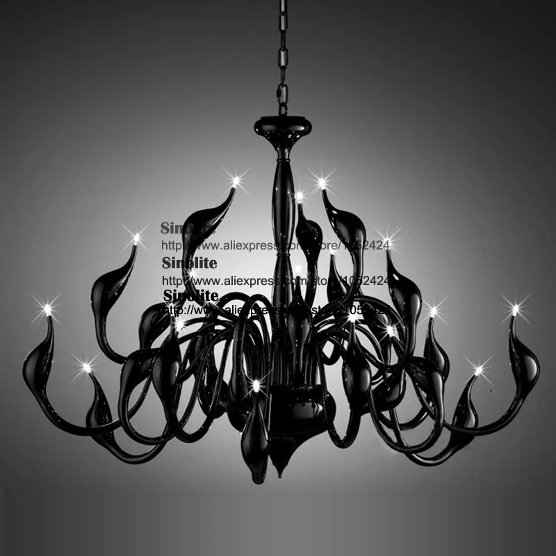 

Ecolight Modern Led Chandelier Light 24 Lights Led G4 Bulbs Included Chandelier Light for Living Room Loft Led Light Swan Shape