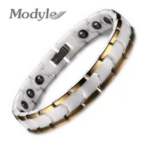 Модный браслет для женщин, керамический медицинский браслет с магнитной цепочкой