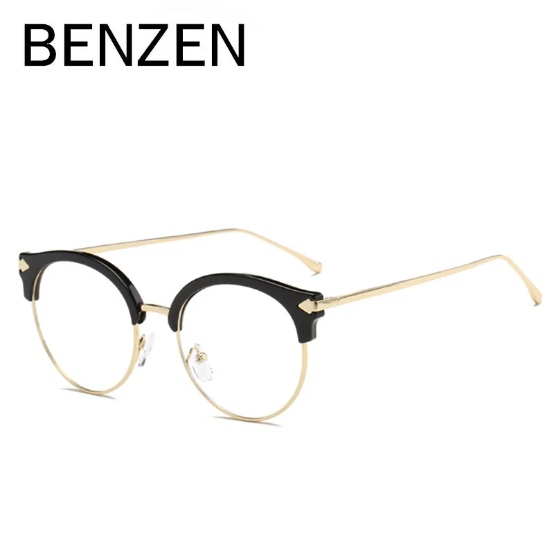 

BENZEN Vintage Glasses Frame Women Retro Eyeglasses Frame Pectacles For Myopia Eyewear With Case 5115