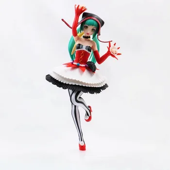 

Anime Hatsune Miku Pierretta Cat Food clown Joker Miku Nekomusume Ver. PVC Action Figure Collection Model Toys For Gift