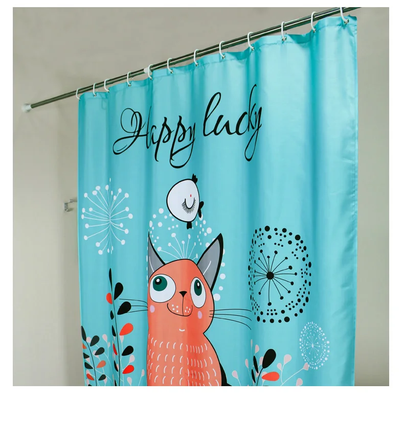 Thinkers Polyester Animal Shower Curtains