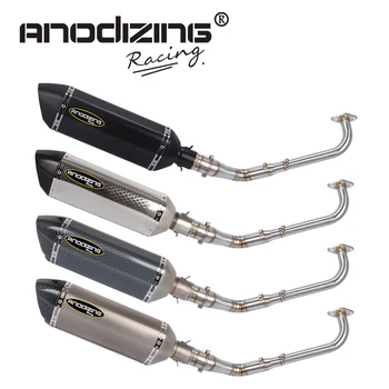 

Motorcycle Exhaust Full system Connecting pipe FOR YAMAHA NMAX 155 NMAX155 2015-2017 with muffler