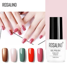 Гель Rosalind 7 мл 1 лак для ногтей 01-58 яркие цвета гель лак длительный срок для дизайна ногтей маникюр нужно штамповка Топ и основа пальто