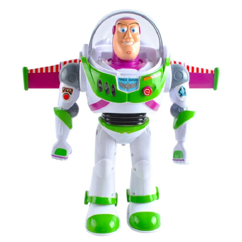 

Toy Story 3 4 Talking Sound and Light Buzz Lightyear Character Decoration Model PVC Action Figure Doll Toy Children's Gift