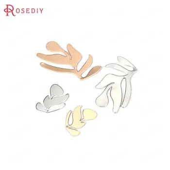 

10PCS 22*22MM Gold Color Plated Zinc Alloy Tree Leaf Charms Pendants Diy Jewelry Findings Earrings Accessories Wholesale