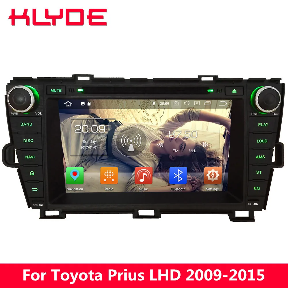 

KLYDE 8" 4G WIFI Octa Core Android 8.0 7.1 6.0 4GB RAM 32GB ROM Car DVD Multimedia Player Stereo For Toyota Prius LHD 2009-2015