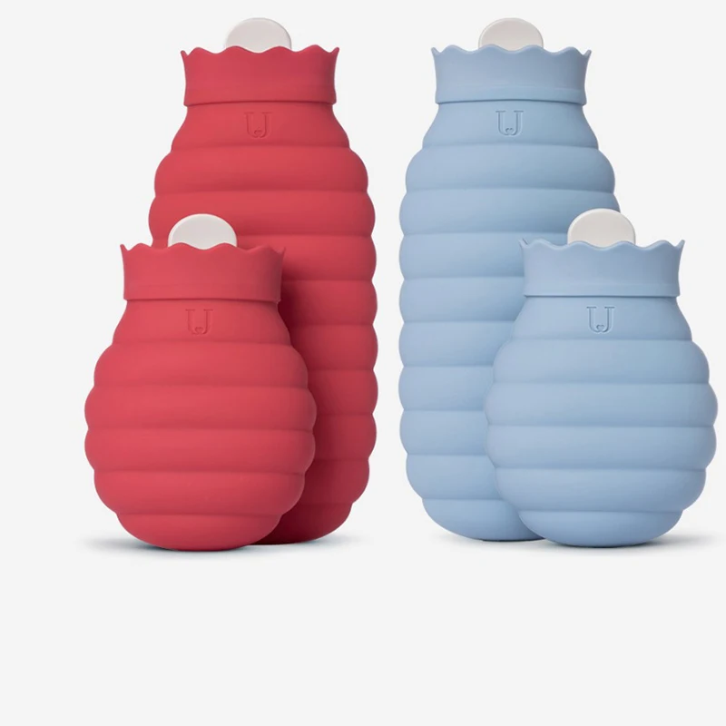 Xiaomi микроволновая печь; силикон горячей воды складная бутылка 3 минуты быстрого нагрева защитой от протекания грелка для зимы дорожные туалетные D5
