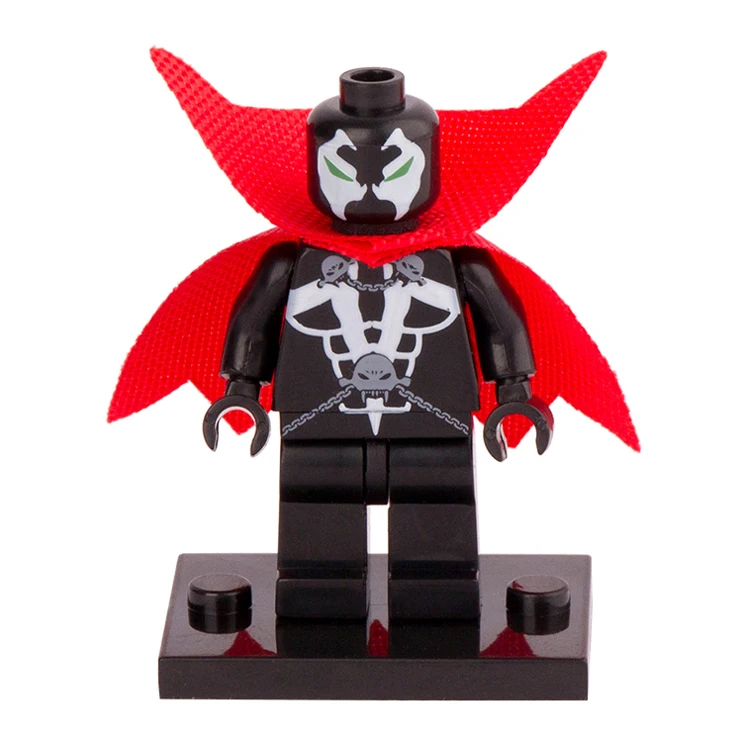 

The Spawn with Red Cloak Comic Characters Super Heroes diy figures Building Blocks Superhero Sets Figures Kids Toys