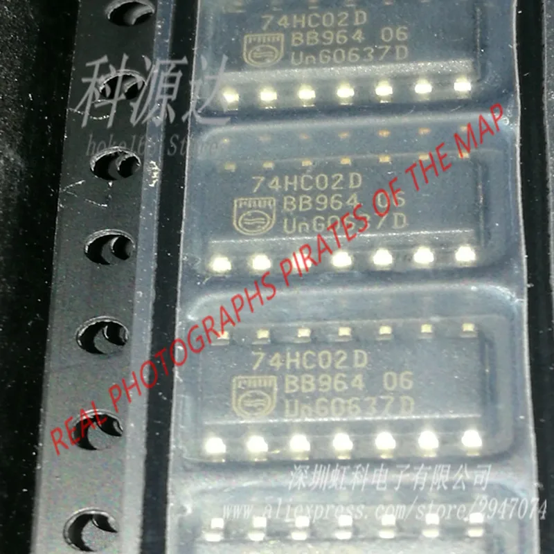 

10pcs/lot 74HC02D SOP-14 74HC02 SOP14 In Stock