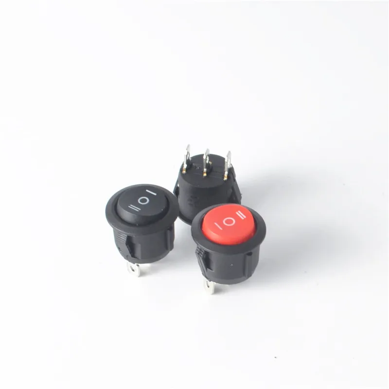 

5pcs/lot KCD1 3PIN 16mm SPST ON/OFF ON/OFF/ON Round Boat Rocker Switch Car Dash Dashboard Truck RV ATV Home