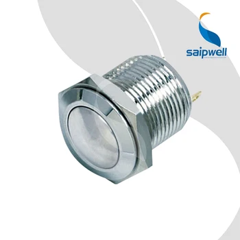 

ResetableType Waterproof IP67 Mini Button Switch / Round Shape Metal Push Button Switch (SP16-D2)