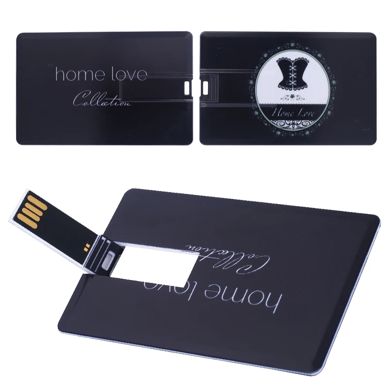 Logo Customize Free Personalized Photo Bank Card Super Slim USB Flash