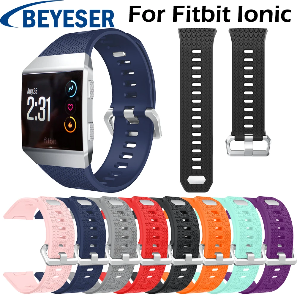 

Soft Silicone Colorful Replacement Sport Wristband For Fitbit ionic Watch Band Strap for Fitbit ionic Bracelet Wrist Watchband
