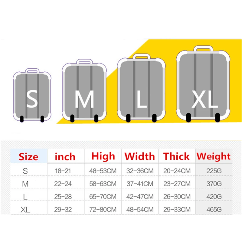 RUPUTIN Suitcase Elastic Dust Cover Luggage Dust Cover For 18-30 Inch Password Box High Quality Trolley Case Protective Covers RUPUTIN Suitcase Elastic Dust Cover Luggage Dust Cover For 18-30 Inch Password Box High Quality Trolley Case Protective Covers