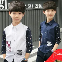 Весенние детские рубашки для детей Повседневное топы, футболки больших размеров для мальчиков, Хлопковые фирменные Носки новогодние Майки Рубашка для подростков, школьная одежда для детей, Vestidos