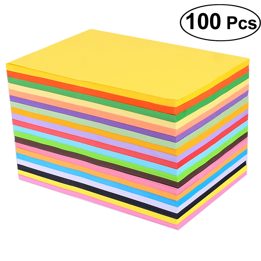 100pcs Adhesive Colored Art Pastels Staples Hand Craft Decals
