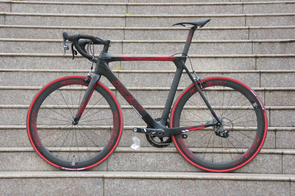 Excellent 2020 ican full carbon bike aero road bike carbon fiber bicycle for Professional race Force group carbon frame+wheels 17