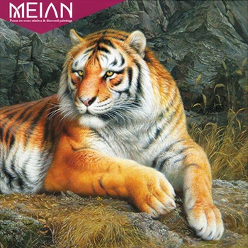 

Full Diamond Embroidery 5D DIY Diamond Painting Tiger King Round Diamond Painting Cross Stitch Rhinestone Home Decor Kits Sale