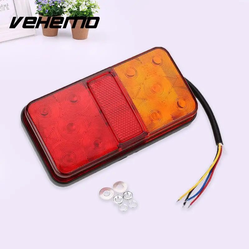 

12V 10 LED Trailer Rear Tail Light Stop Indicator Turn Signal Lamp Taillight