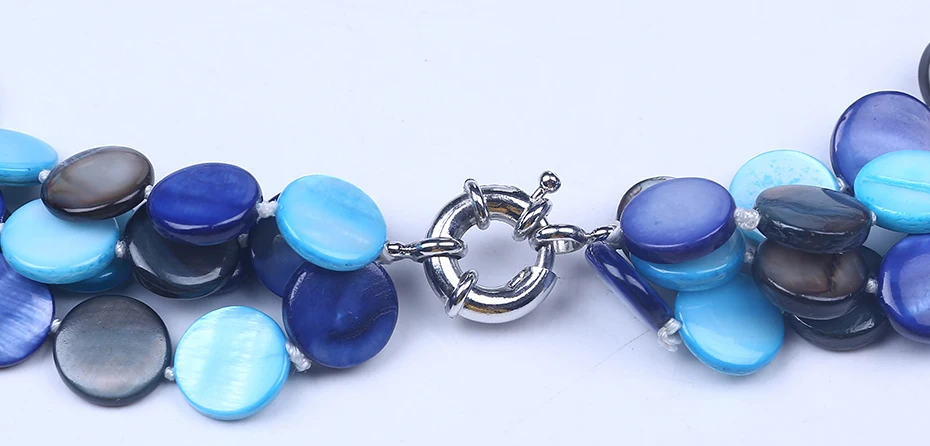 Красивое красочное ожерелье с раковинами 13 мм, многослойное ожерелье-чокер, морская раковина, жемчуг, сделай сам, ювелирные изделия