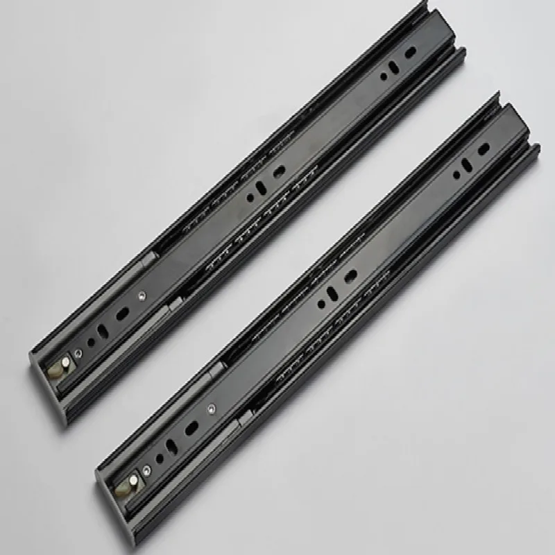 Skup Prowadnica szuflady z tłumiącą szyną szuflady z podstawką na klawiaturę slajdy łagodne zamykanie prowadnice do szuflad schuifdeur szyny darmowa wysyłka