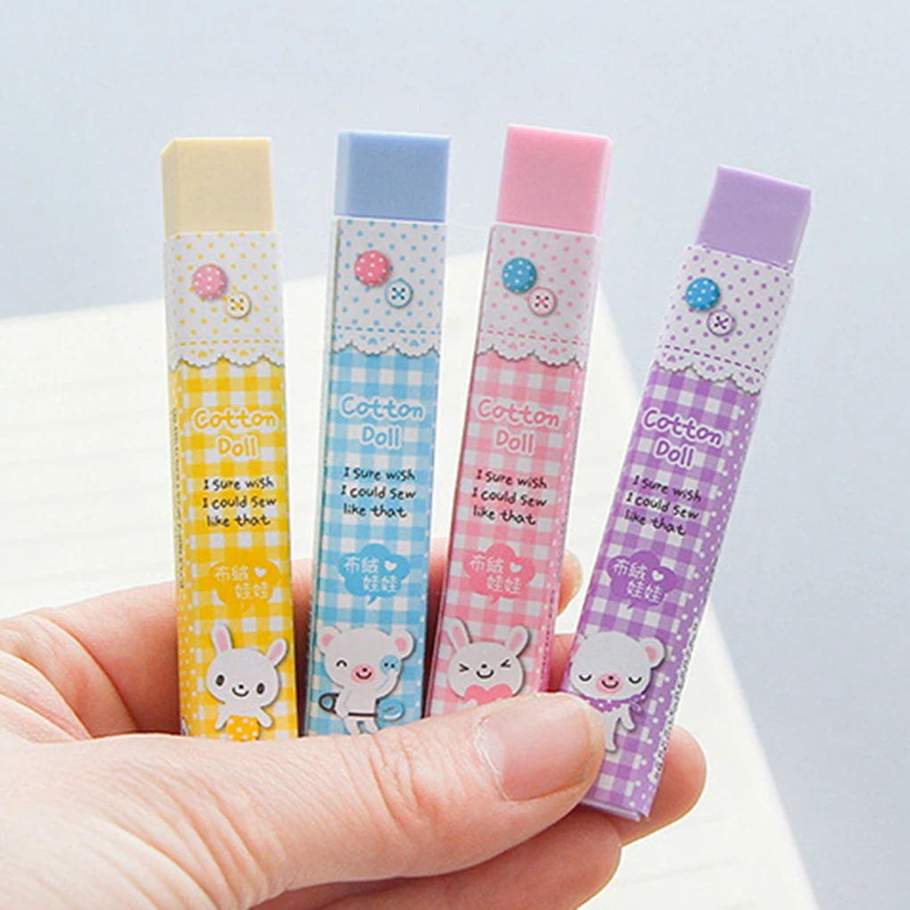 

Block Erasers Kids Students Long Strip Rectangle Eraser for Drawing Sketch Writing Portable