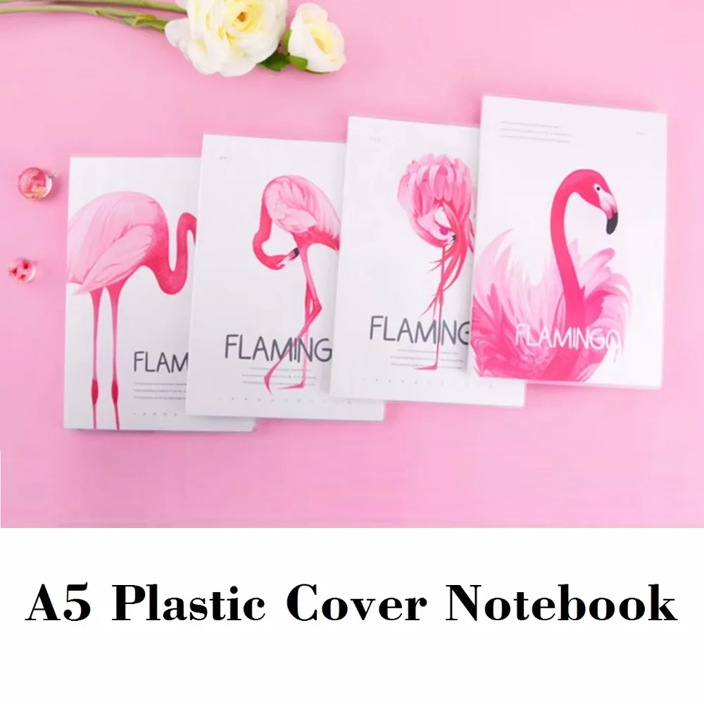 

A5 Flamingos Notebook Red Softcover Note book Composition Notebook Gift for Women 206*142mm, 80 sheets/ 160 pages