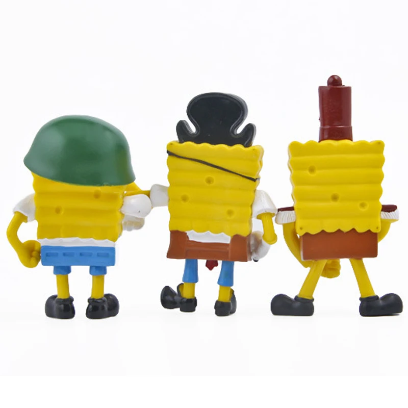 7pcs/lot Spongebob Figure Toys Doll Sponge Bob Cosplay PVC Action Figures Toy Anime Classic Kids for Boys Girls Gift|toys anime|figure toyaction