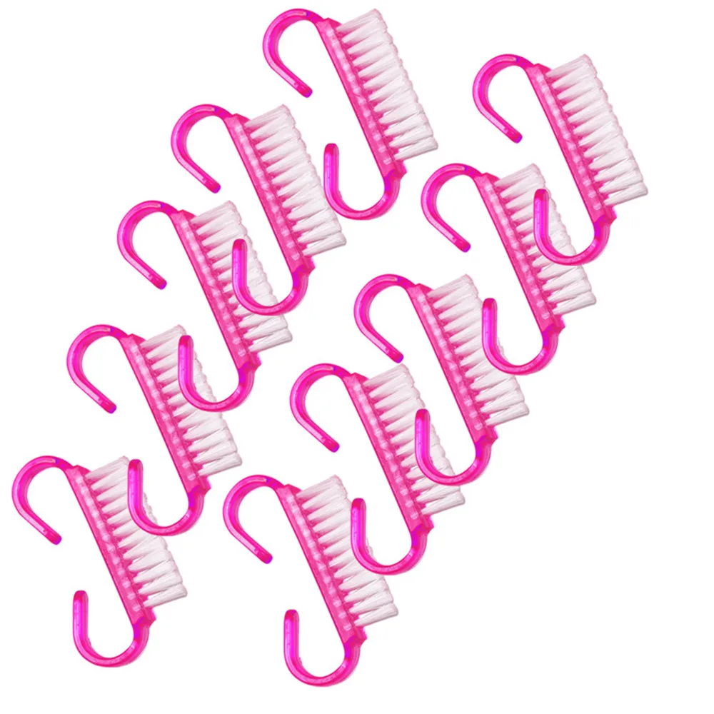 

10pcs/set Nail Brush Tools File Nail Art Care Manicure Pedicure Soft Remove Dust Small Angle Clean Nail Cleaning Tools Set