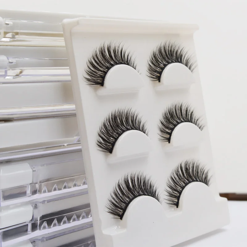 QSTY 5 pairs natural false eyelashes fake lashes long makeup 3d mink lashes eyelash extension mink 5