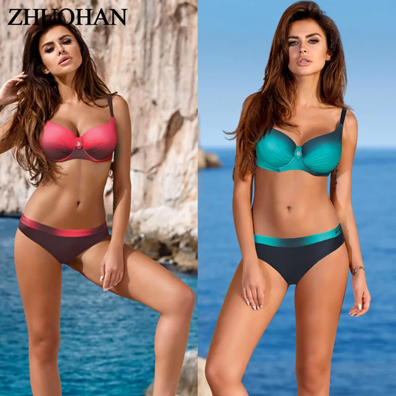 

Bikini 2019 New Striped Print Set Sexy Swimmingsuit Dot Sexy Swimwear Women Low Waist Summer Female Bathing Separate Beachwear