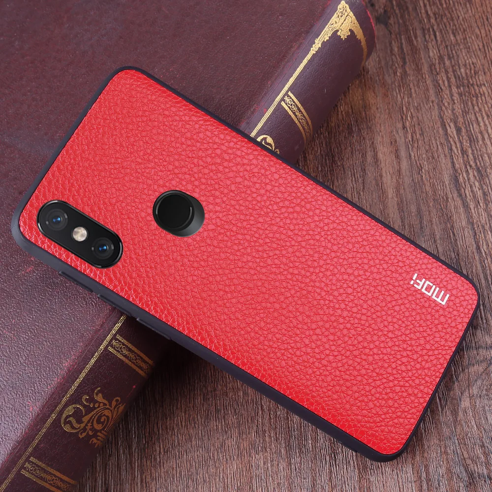 Чехол MOFi для телефона Xiaomi Mi 8 задняя крышка корпус из искусственной кожи чехол Mi8 с
